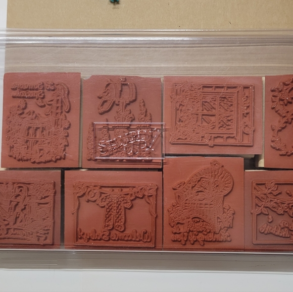 Stampin Up Feathered Friends Wooden Block Rubber Stamp Set - Picture 7 of 7